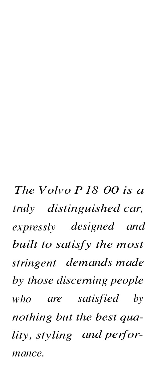 1962 Volvo P1800 Brochure Page 11